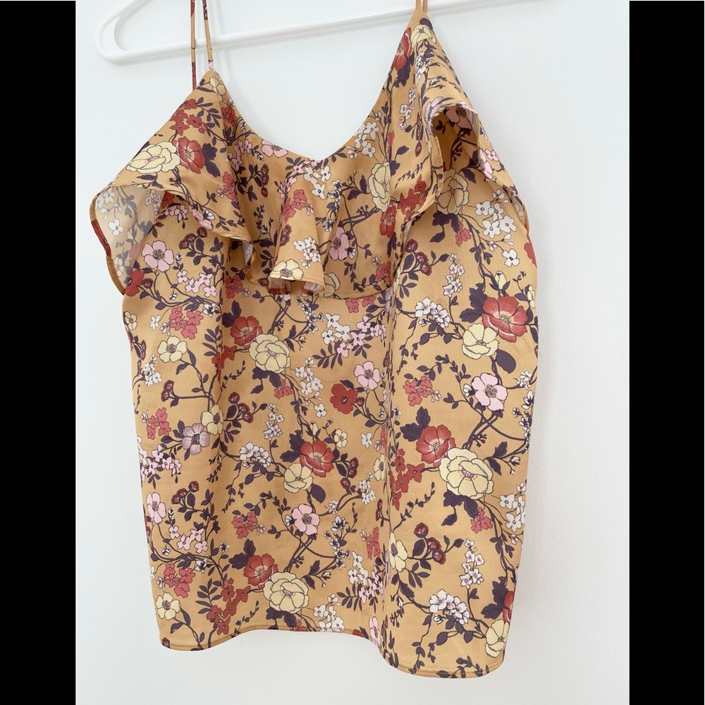 ANTHROPOLOGIE ruffled cami